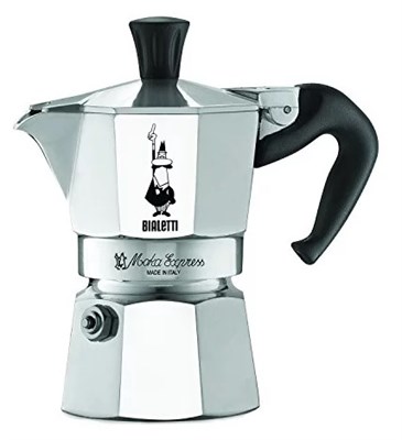 кофеварка bialetti moka express 1168 (90 мл) серебристый - фото 24089