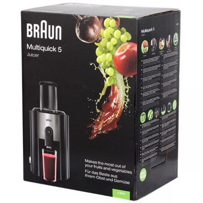 соковыжималка braun j500 multiquick 5 чёрный - фото 24165