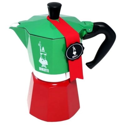 гейзерная кофеварка bialetti &quot;tricolor&quot;, на 6 чашек 5323 (270 мл) - фото 24799