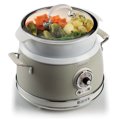 пароварка электрическая ariete vintage 2904/03 бежевый - фото 24891