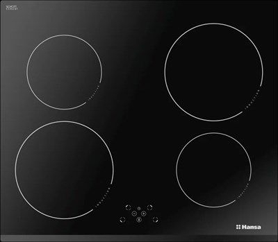 индукционная варочная панель hansa bhi68313, черный - фото 25539