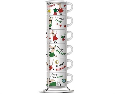 набор чашек для эспрессо коллекция italia, 6 шт. tazz202, bialetti - фото 25655