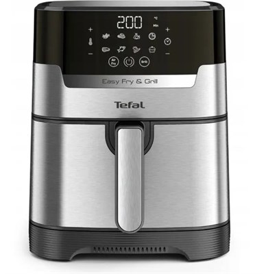 аэрогриль tefal ey505d fry & grill precision, черный - фото 26058