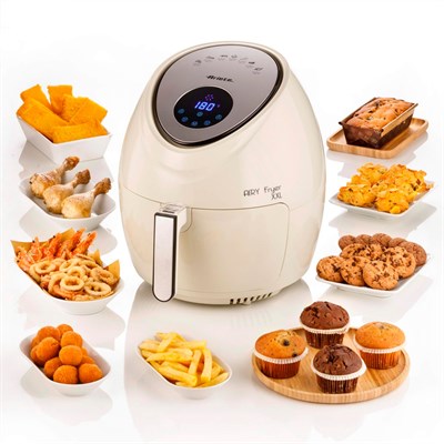 аэрофритюрница ariete 4618/02 airy fryer xxl, бежевый - фото 26395