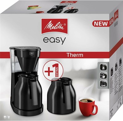 капельная кофеварка melitta 1023-06 easy therm черный - фото 26877