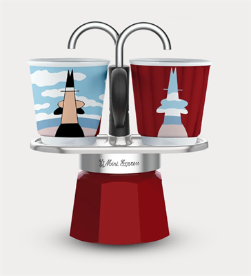 гейзерная кофеварка mini express arte magrite (90 мл), на 2 чашки 0001406 bialetti - фото 26979