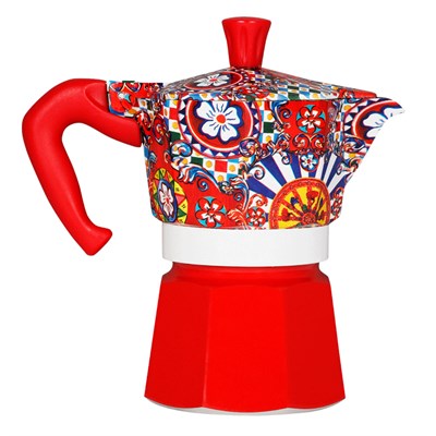гейзерная кофеварка bialetti moka express 5329 dolce&gabbana carretto siciliano - фото 26984
