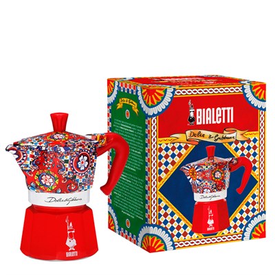 гейзерная кофеварка bialetti moka express 5329 dolce&gabbana carretto siciliano - фото 26985