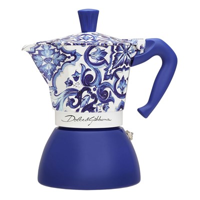 гейзерная кофеварка bialetti moka induction 5357 dolce&gabbana blu mediterraneo - фото 26997