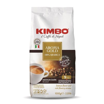 кофе в зернах kimbo aroma gold арабика 100% 1 кг 014086 - фото 27054