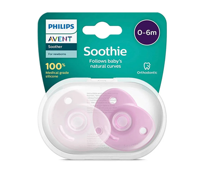 пустышка philips avent soothie scf099/22, от 0с до 6 мес - фото 27131