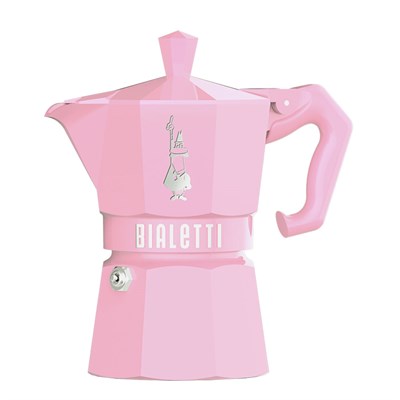 гейзерная кофеварка bialetti moka express exclusive pink 9064, 6 чашек - фото 27283