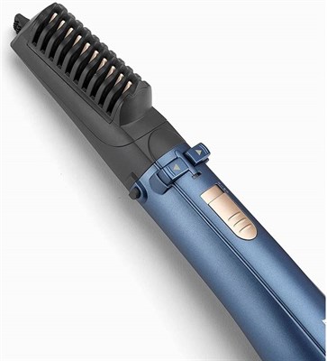 фен-щетка babyliss air brush as965e синий/золотистый - фото 27329
