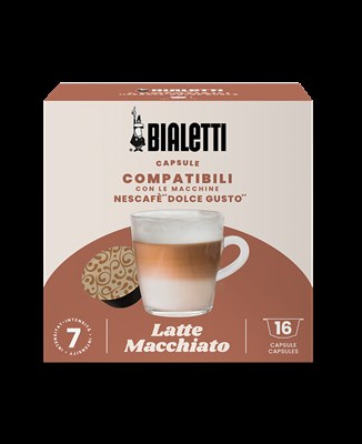 96080448 кофе bialetti latte macchiato - 16 капсул - фото 27694