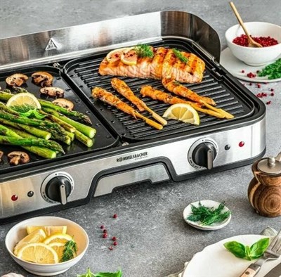 настольный гриль rommelsbacher bbq 2025, 2000 вт - фото 28002