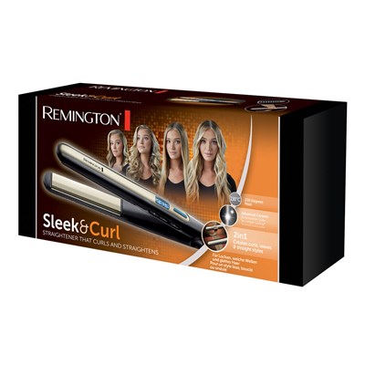 выпрямитель для волос remington s6500 sleek & curl - фото 28092