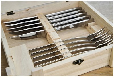 zwilling набор стейковый, 12 предметов нержавеющая сталь 6 12 посеребрение - фото 28246