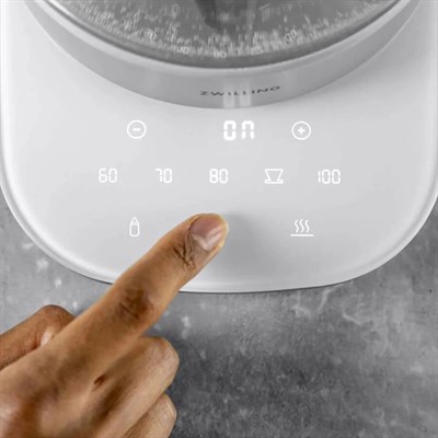 электрический чайник zwilling enfinigy 53102-500-0, белый, с выбором температуры и таймером - фото 28543