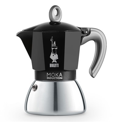 Гейзерная кофеварка Bialetti New Moka Induction 6934 черная - фото 28987