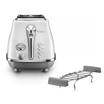 Тостер DeLonghi Icona Capitals CTOC2103.W White - фото 29735