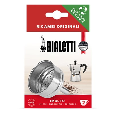 0800132 Bialetti Воронка на 2 чаш. для алюминиевых кофеварок - фото 30625