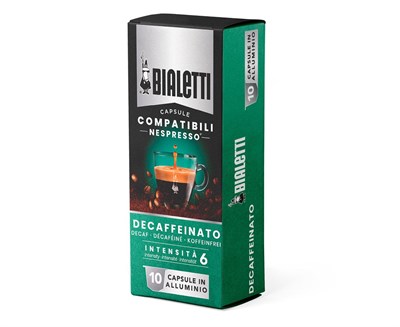 Кофе Bialetti Decaffeinato в капсулах для кофемашин Nespresso, 10 шт. - фото 31194