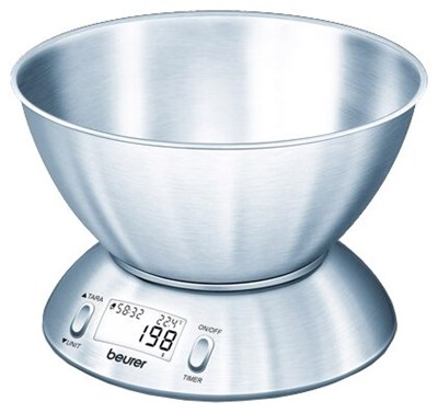 Кухонные весы Beurer KS 54 нержавеющая сталь - фото 31402