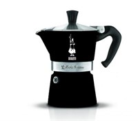 Гейзерная кофеварка Bialetti Moka Express Color (3 порции) 4952 черная