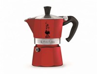 Гейзерная кофеварка Bialetti Moka Express Rossa, 4942, на 3 чашки