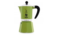 гейзерная кофеварка bialetti 4973 rainbow green на 6 порций