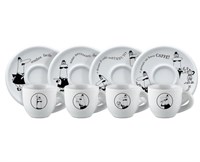 набор из 4-х кофейных пар moka carosello (80 мл), y0tz033 bialetti