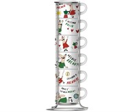 набор чашек для эспрессо коллекция italia, 6 шт. tazz202, bialetti