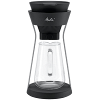 кофеварка кофеварка melitta amano, черно-серебристая