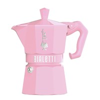 Гейзерная кофеварка Bialetti Moka Express Exclusive Pink 9063, 3 чашки