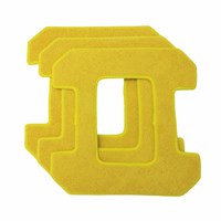 ЧИСТЯЩИЕ САЛФЕТКИ ИЗ МИКРОФИБРЫ ДЛЯ HOBOT 268/288, ЖЕЛТЫЕ ДЛЯ ВЛАЖНОЙ УБОРКИ (3 ШТУКИ), мод. НВ 268 А01