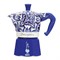 Гейзерная кофеварка Bialetti Moka Express 5345 Dolce&Gabbana Blu Mediterraneo - фото 31069