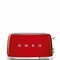 Тостер Smeg TSF02RDEU красный, стиль 50-х г. г, 4 ломтика, корпус из нержавеющей стали, 6 уровней поджаривания