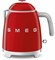Чайник Smeg KLF05RDEU, нержавеющая сталь, красный, 1,4 кВт, ретро - фото 32742
